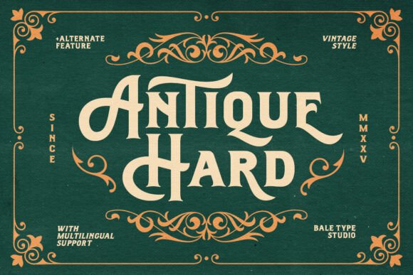 Antique Hard: A Typeface Rooted in Vintage Craft