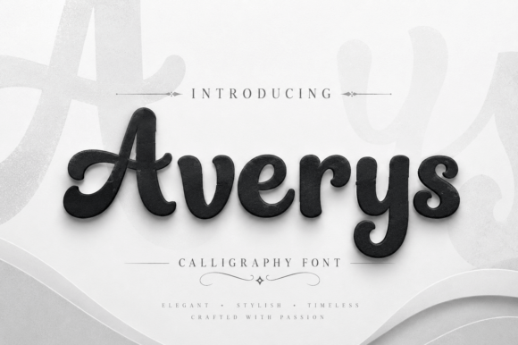 Averys: The Modern Calligraphy Font for Luxury Branding