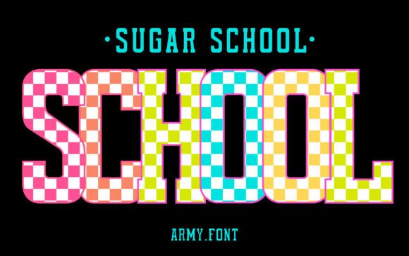 Bring Vibrant Energy to Projects with the Sugar School Check Font