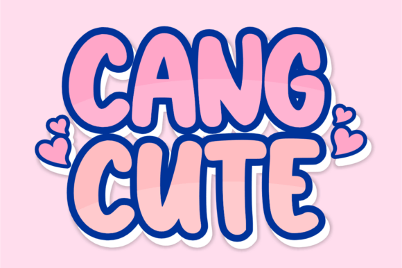 Cang Cute: The Stacked Display Font for Bold Branding