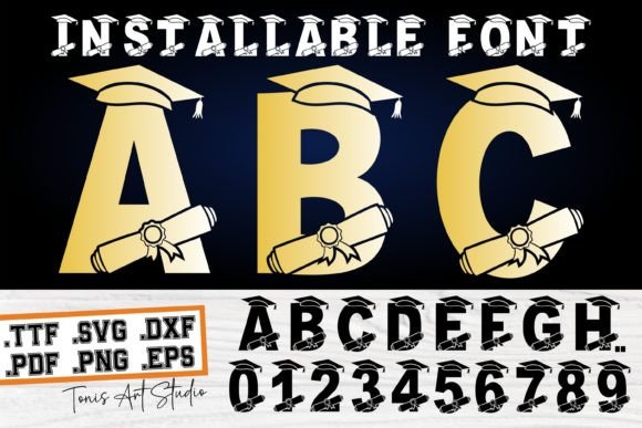Celebrate Milestones with the Graduation Monogram Typeface