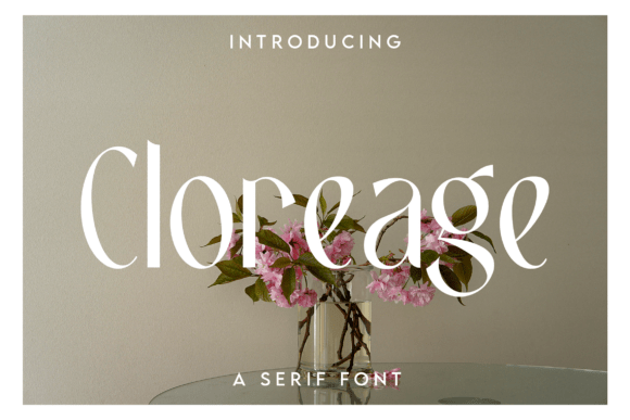Cloreage: The Refined Serif for Modern Creative Projects