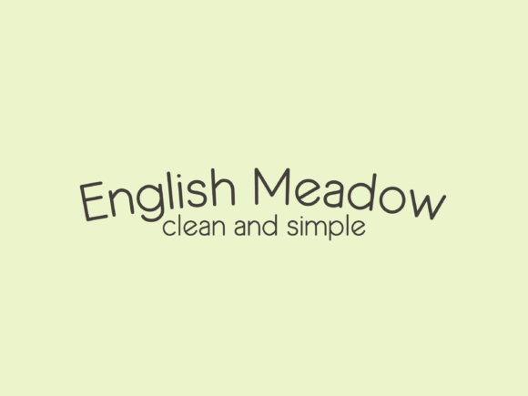 English Meadow: A Fresh Take on the Sans Serif Font