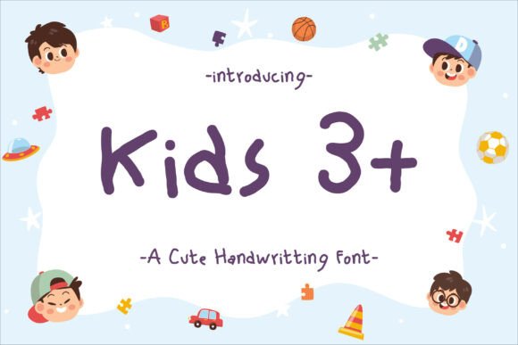 Kids 3+: The Handwriting Font That Feels Like Childhood