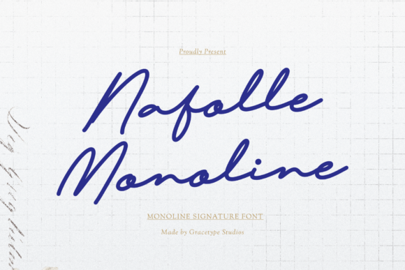 Nafolle Monoline: A Signature Script for Timeless Design