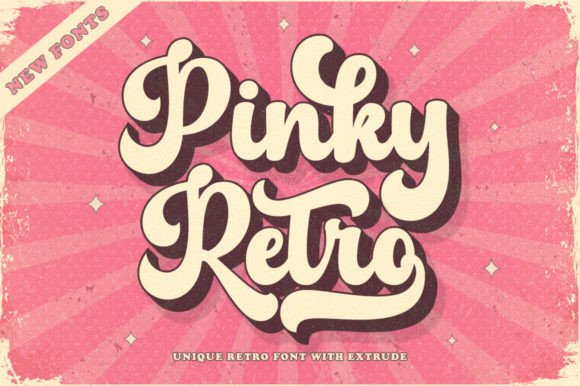 Pinky Retro: A Bold Typeface for Instant 60s Character