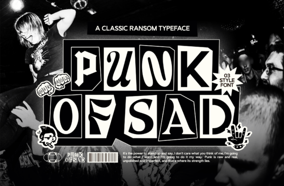 Punk Of Sad: The Gritty Display Font for Unapologetic Design