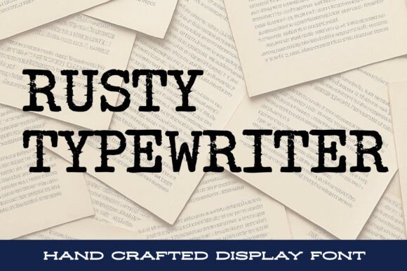 Rusty Typewriter: Unleash Raw, Vintage Character in Your Designs