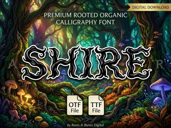 Shire: The Decorative Display Typeface for Bold Creators