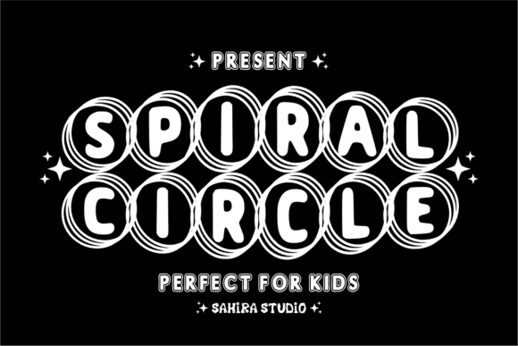 Spiral Circle: A Dynamic Display Font for Playful Projects