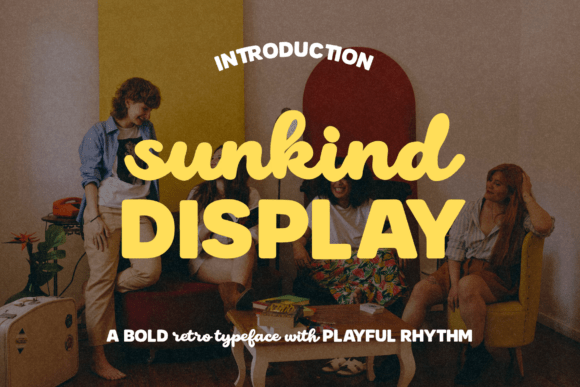 Sunkind Display: The Expressive Retro Typeface